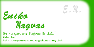 eniko magvas business card